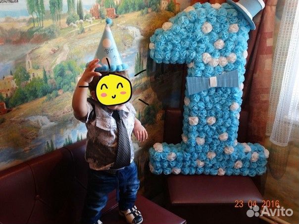 Как сделать единичку на годик мальчику своими руками 45