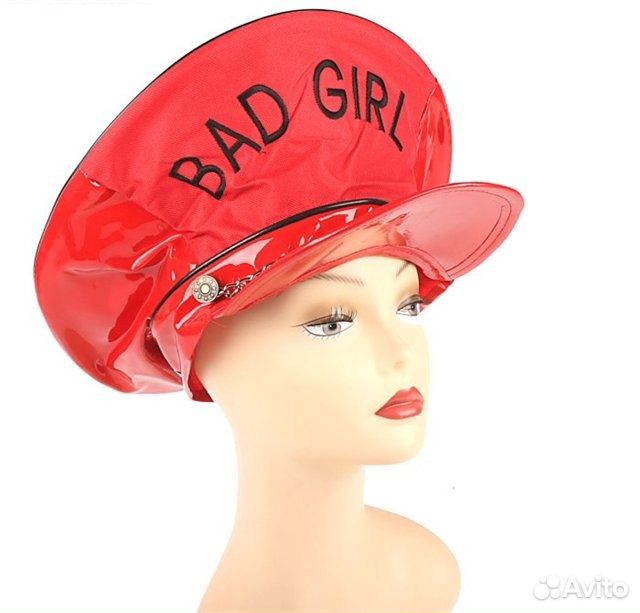 Bad hat. Лаковая шляпа. Шапка Bad girl. Карнавальная шляпа «блеск», р-р. 56-58. Шляпа Bad girl.