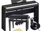 Yamaha P-125B цифровое пианино, банкетка, наушники объявление продам