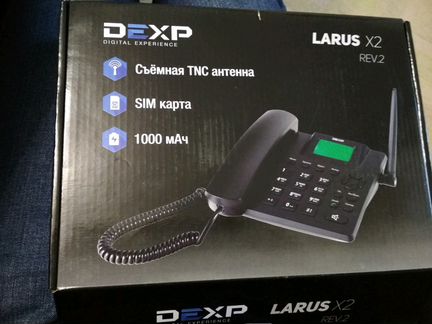 Стационарный GSM телефон dexp Larus x2 rev. 2