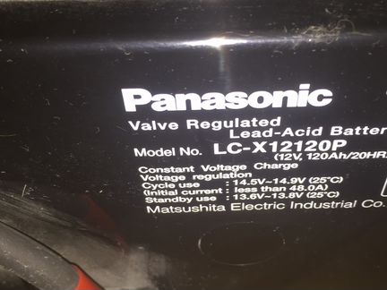 Аккумуляторная батарея Panasonic LC-X12120P