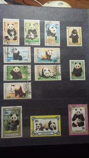 Марки серии панда