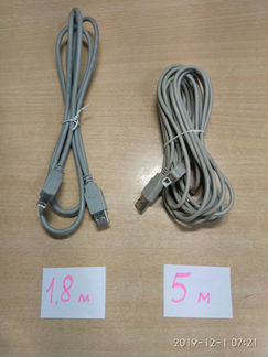 Кабели USB-2 с разъёмами типа А и В