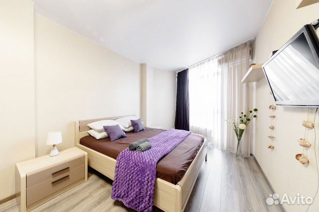 

1-к. квартира, 45 м², 2 кровати