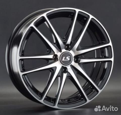 Новый литой диск LS R16 4x100 ET50 D54,1 LS362 BKF