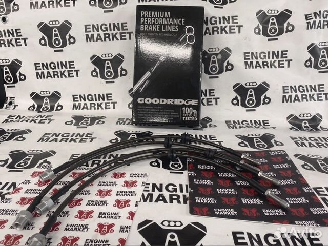 К-т тормозные армированные шланги BMW E36 E46 E92