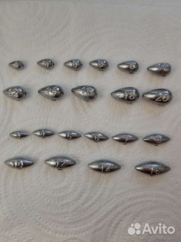 Грузило для кружков жерлиц скользящее капля оливка