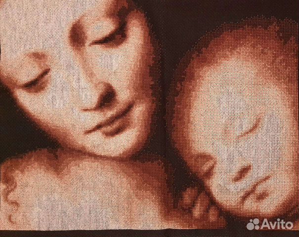 Готовая картина, вышитая крестом