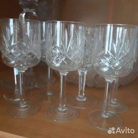 Хрустальные бокалы фужеры рюмки