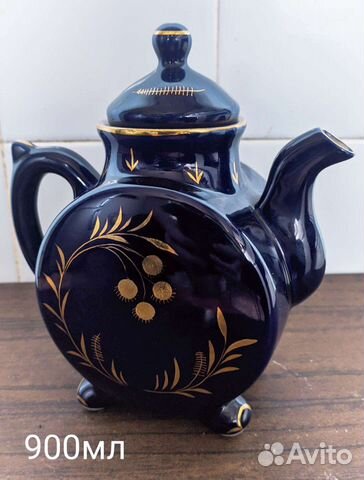 Чайник заварочный СССР Гжель