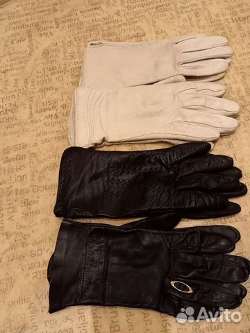Перчатки женские кожаные