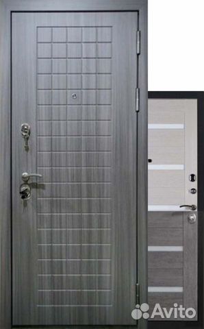 Входная металлическая дверь Тайга 9 см Зеркало