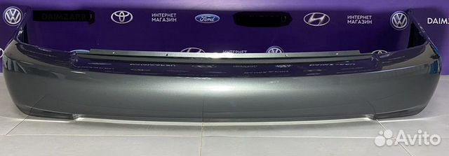Бампер задний hyundai accent темно серый