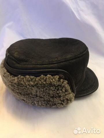 Мужская кожаная кепка