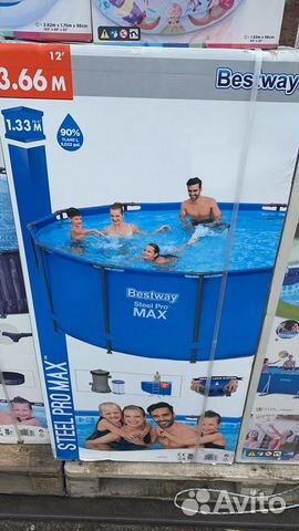 Каркасный бассейн 366 на 133