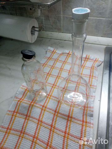 Колба и мерная бутылочка СССР