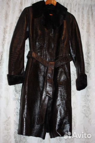 Дубленка новая (ярлычки срезаны) р.46 Дубленка новая (ярлычки срезаны) р.46