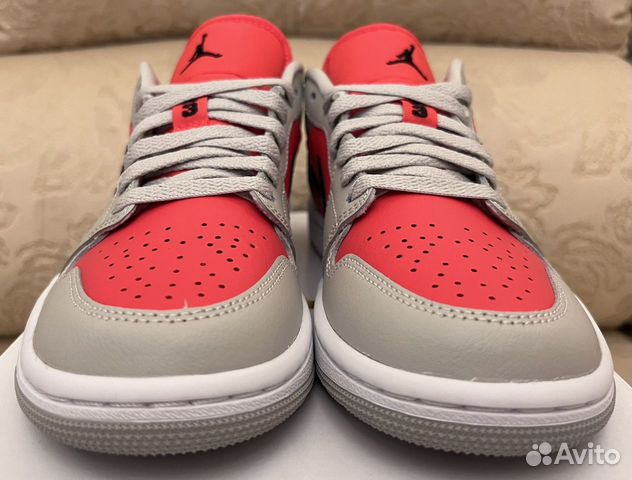 Кроссовки nike air jordan 1 low light siren red