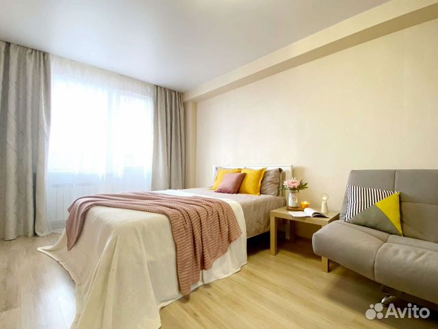 

1-к. квартира, 42 м², 2 кровати