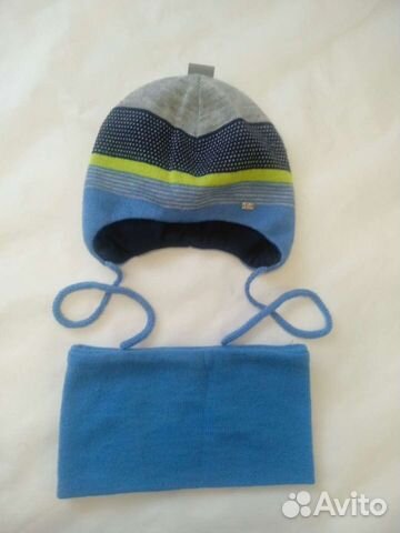 Комплект шапка и снуд весна/осень