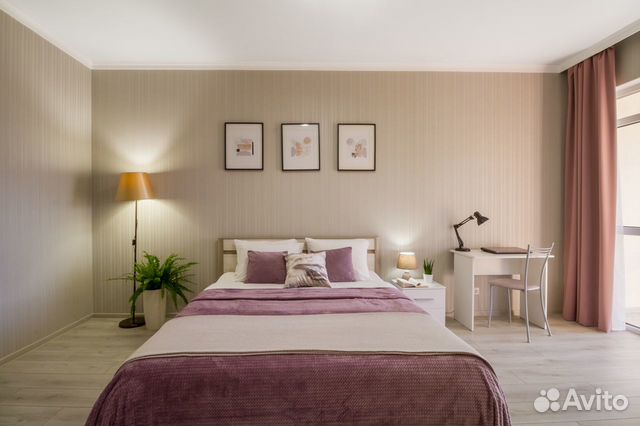 

1-к. квартира, 43 м², 2 кровати