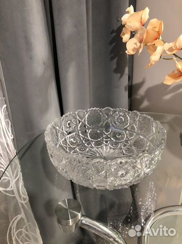 Большая хрустальная ваза СССР