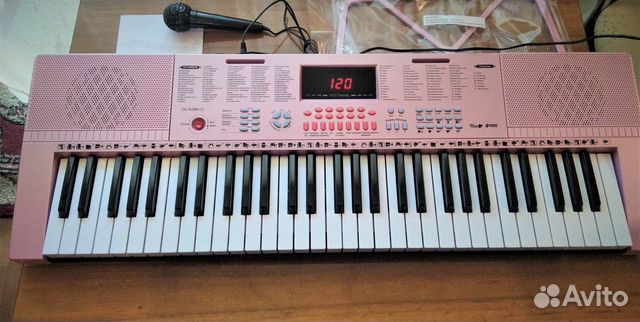 Синтезатор 61 Кл Розовый 350 Тембров