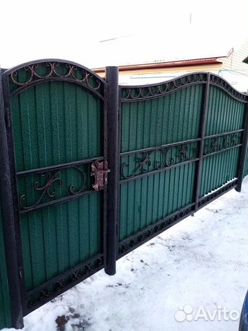 Кованные ворота и калитка