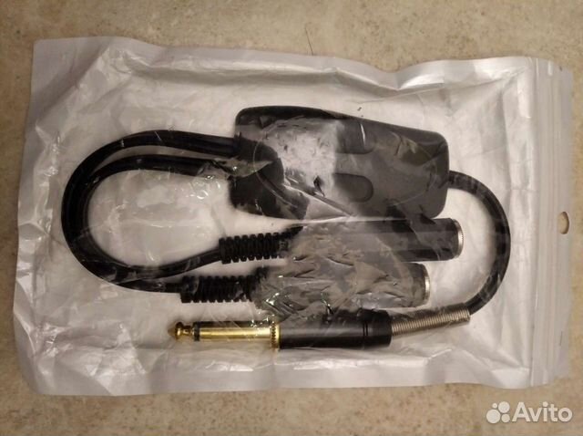 Разьем Джек 6,35 на два выхода Джек 6,35,с двойным