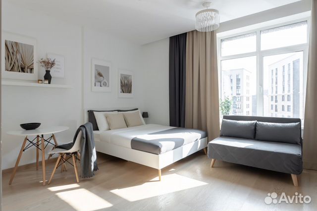 

Квартира-студия, 29 м², 2 кровати