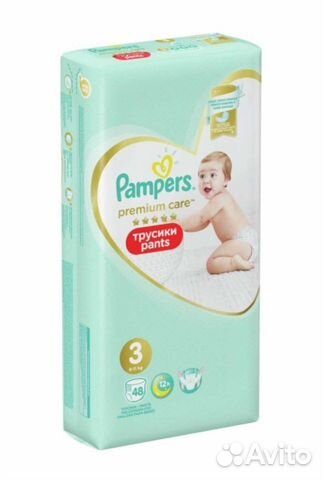 Трусики-подгузники Pampers Premium Care 3