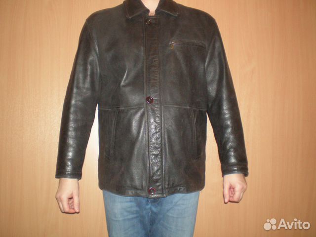 Куртка кожаная размер XL 50-52