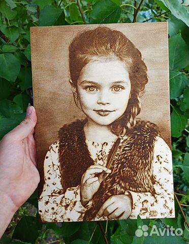 Выжигание портретов на дереве