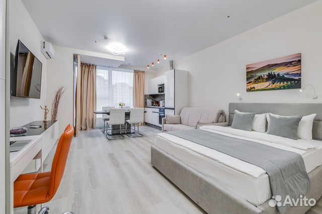 

Квартира-студия, 33 м², 2 кровати