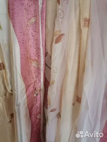 Комплект шторы, тюль и покрывало