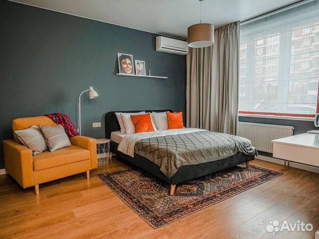 

Квартира-студия, 35 м², 2 кровати