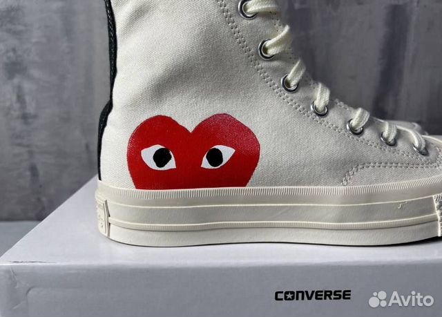 Кеды Converse Comme Des Garson Play White High