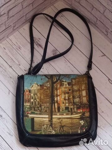 Кожаная сумка женская