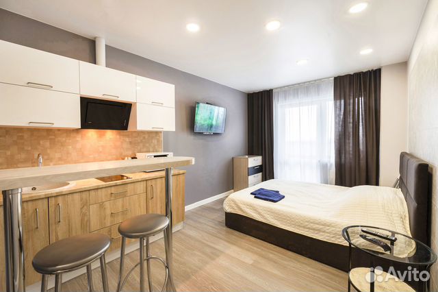 

Квартира-студия, 28 м², 1 кровать