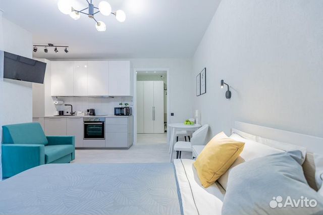 

Квартира-студия, 35 м², 2 кровати