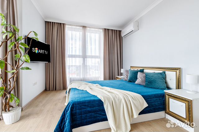 

1-к. квартира, 42 м², 2 кровати