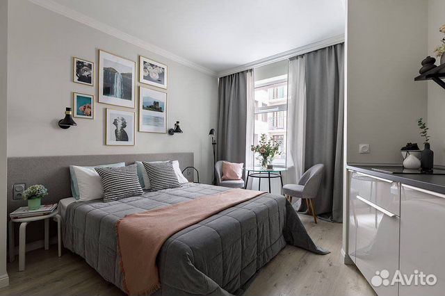 

Квартира-студия, 23 м², 1 кровать