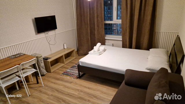 

Квартира-студия в апарт-отеле, 25 м², 2 кровати