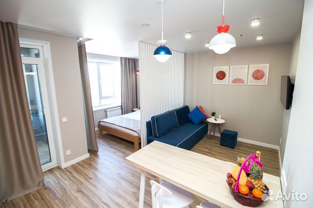 

Квартира-студия, 35 м², 2 кровати