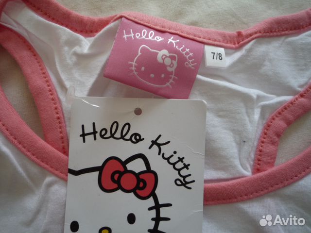 Новая великолепная пижама Hello Kitty шорты + топ Новая великолепная пижама Hello Kitty шорты + топ