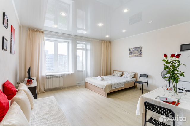 

Квартира-студия, 35 м², 2 кровати