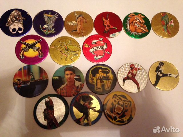 Gold, Power Rangers кэпсы, сотки, фишки Gold, Power Rangers кэпсы, сотки, фишки