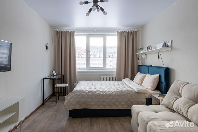 

1-к. квартира, 30 м², 2 кровати