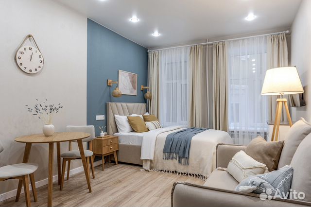 

Квартира-студия, 27 м², 2 кровати