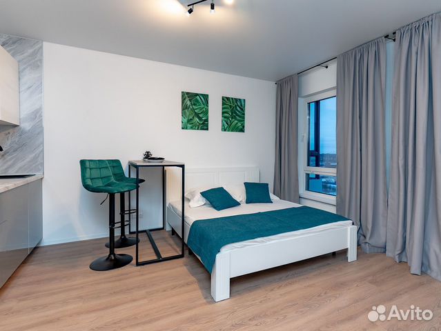 

Квартира-студия, 28 м², 1 кровать